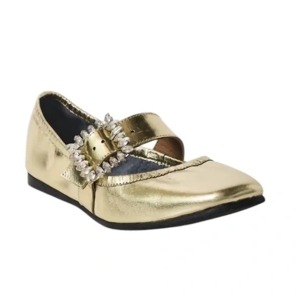 Free People Ursa Gemini Ballet Flats Champagne NWOB Size 8 Shoes - Picture 2 of 8